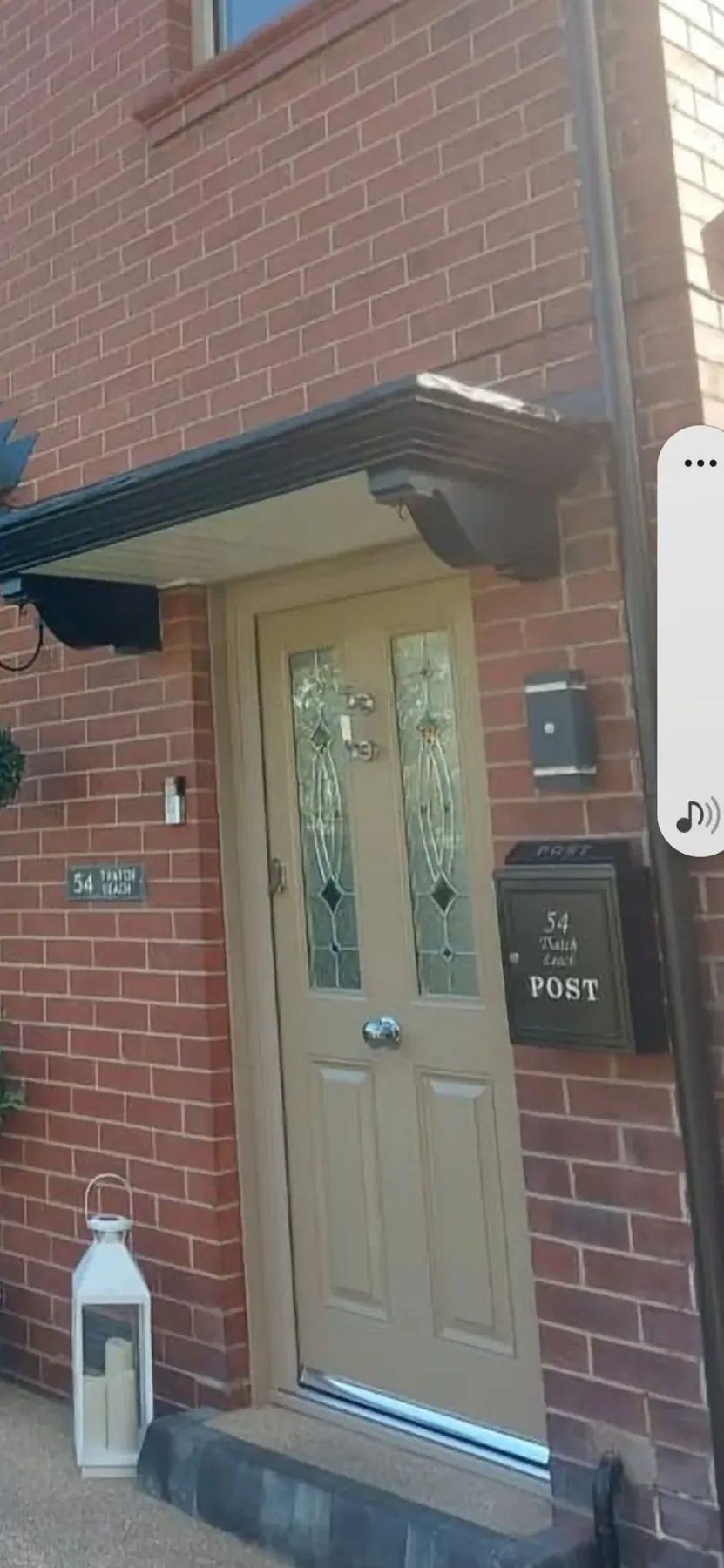 Traditional glazed entrance door
